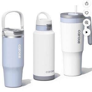 Carote 3-pc Insulated Stainless Steel Tumbler Set, 40oz & 32oz*2, in Ice Blue
